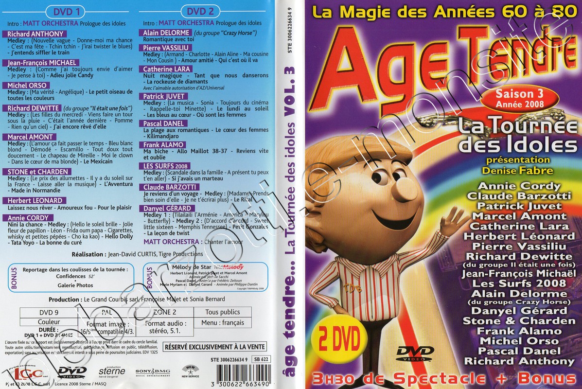 DVD age tendre saison 3 (2008)