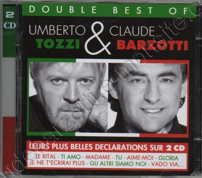 Double CD Umberto Tozzi et Claude Barzotti
