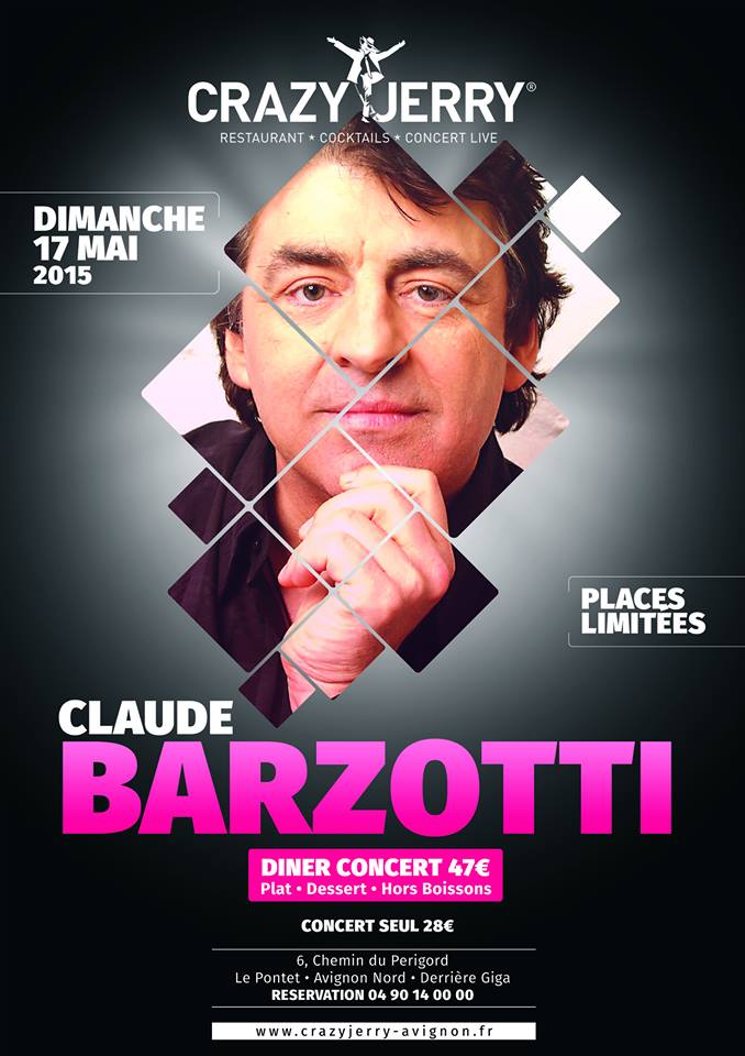 Concert claude barzotti crazy jerry 17 mai 2015
