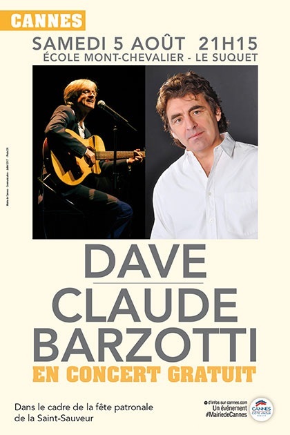 Dave claude barzotti concert affiche