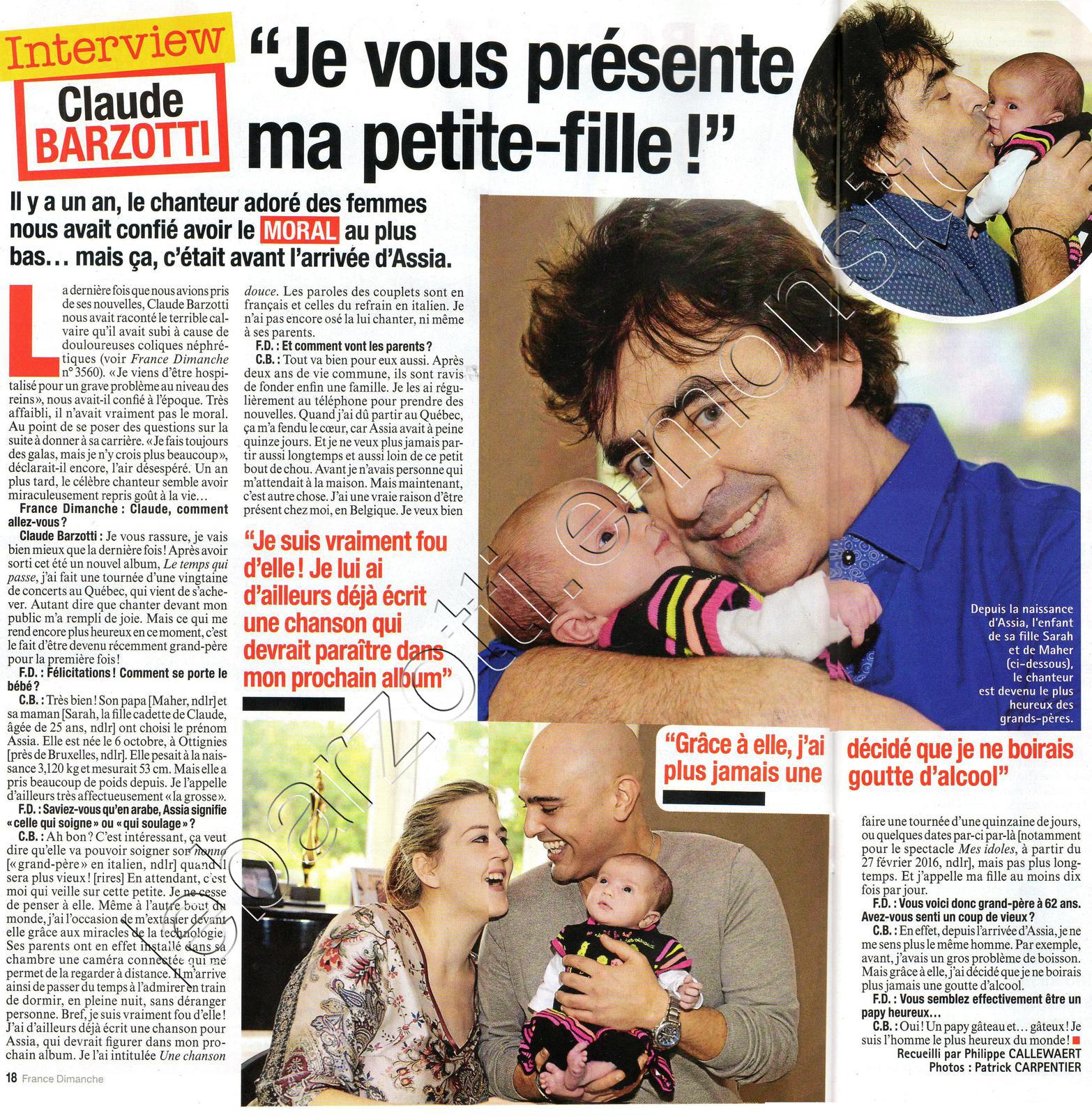 France Dimanche page 18 du 18 décembre 2015