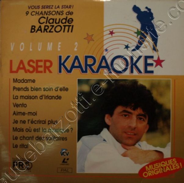 Laser karaoké Claude Barzotti