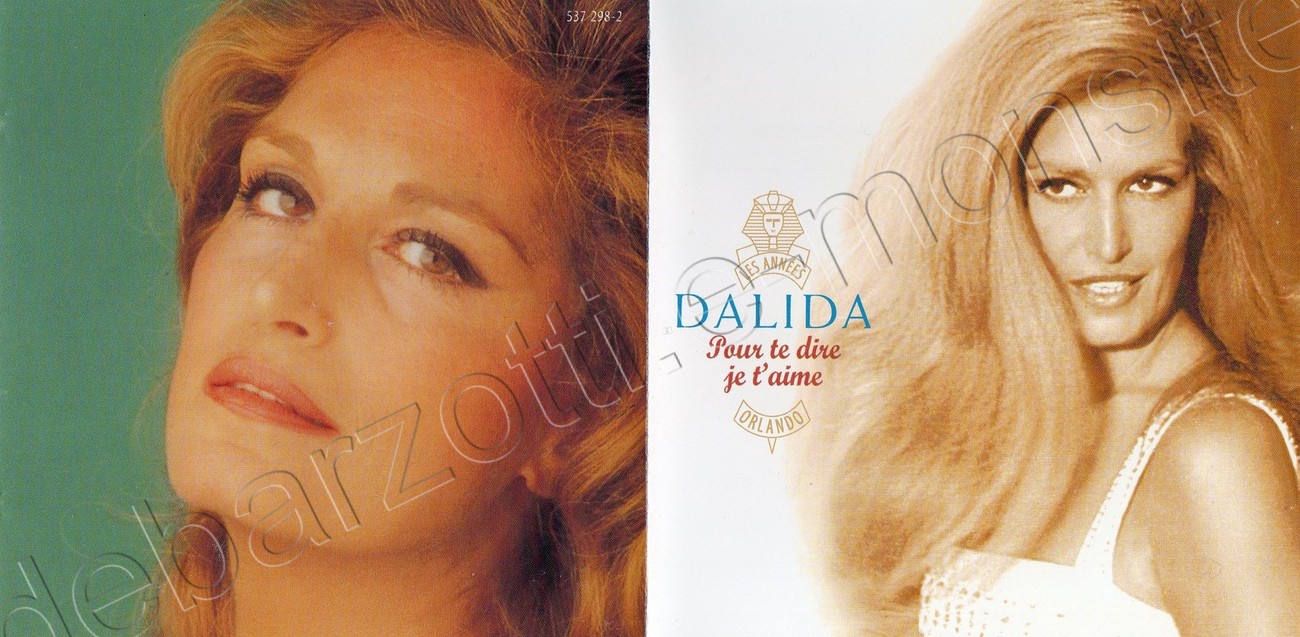 Livret du CD best of Dalida 